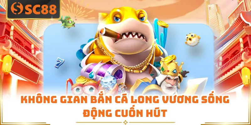 Không gian bắn cá Long vương sống động cuốn hút