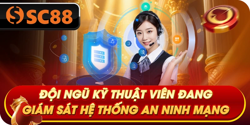Đội ngũ kỹ thuật viên đang giám sát hệ thống an ninh mạng